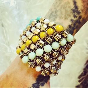 Vintage Anthropologie Style Beaded Bracelet
